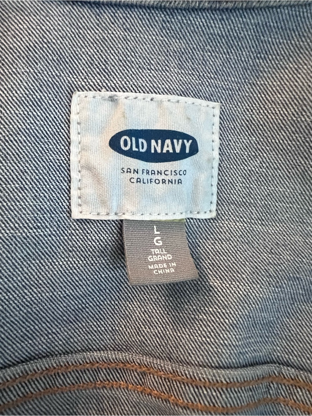 Old Navy Classic Blue Denim Jacket - Picture 3 of 4